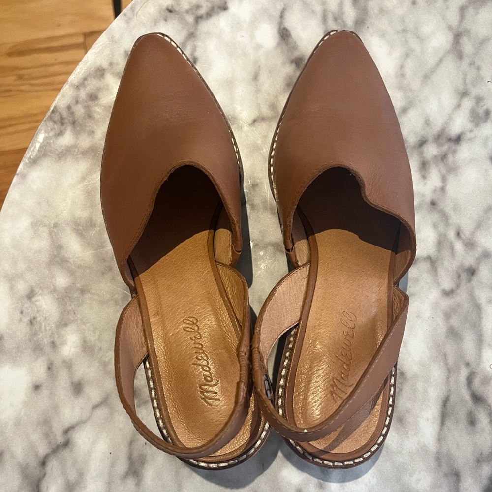 Madewell - The Robbie Slingback Mule in English Saddle
